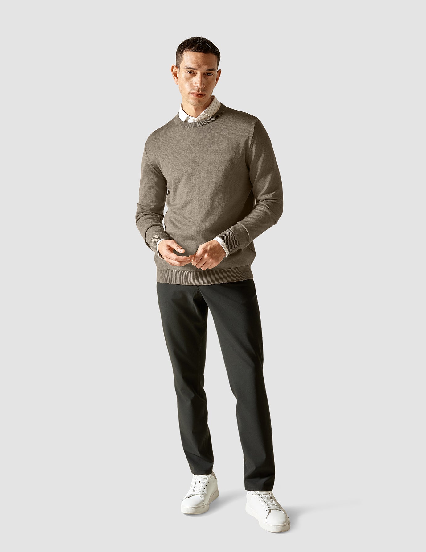 Classic Shirt Limestone Stripes Slim